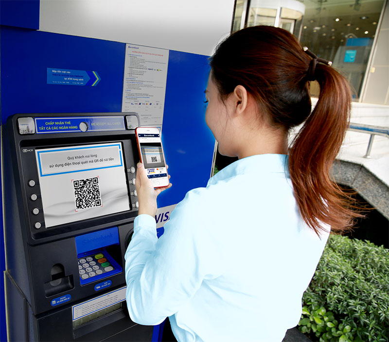 Rút tiền ATM bằng mã QR